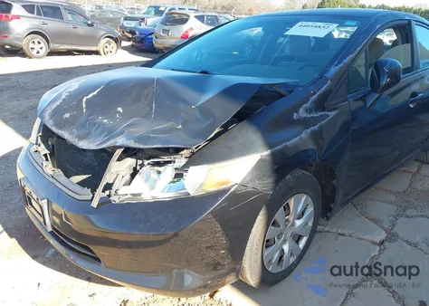2012 Honda Civic Lx z USA, uszkodzony, nr VIN 2HGFB2F53CH527194